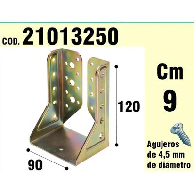 Supporto in Legno Ali Interne Bicromato 90 mm.