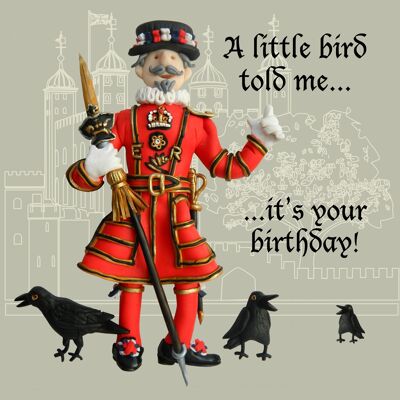 Yeoman Warder historical birthday card