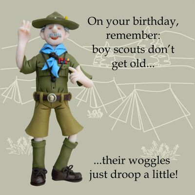 Baden Powell historical birthday card
