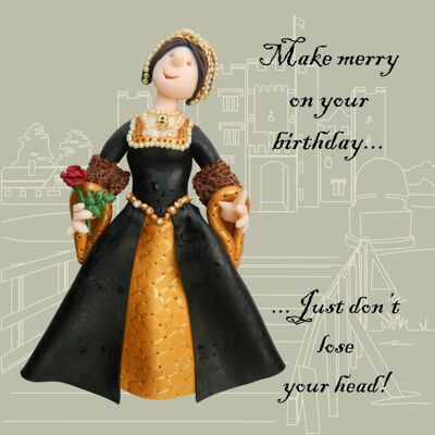 Anne Boleyn historische Geburtstagskarte