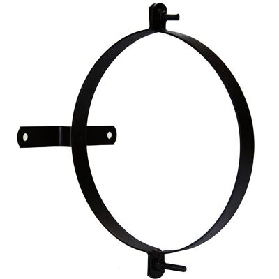 Collier de serrage pour tuyau de poêle vitrifié avec support 110 mm. (2 pièces)