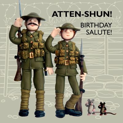 Atten-Shun historical birthday card