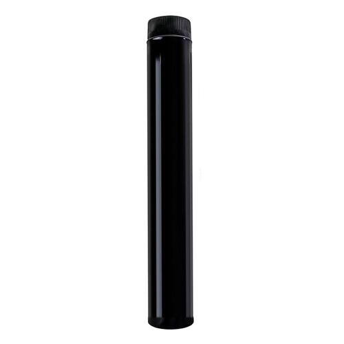 Wolfpack Tubo de Estufa Acero Vitrificado Negro " 90 mm. Ideal Estufas de Leña,  Chimenea,  Alta resistencia,  Color Negro