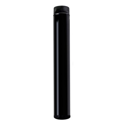 Wolfpack Black Vitrified Steel Stove Pipe "90 mm. Ideal Wood Stoves, Fireplace, High Resistance, Black Color