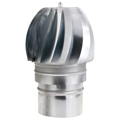 Wolfpack Galvanized Extractor Hat for Stove, Chimney, Smoke Extraction, For "150 mm" tube.