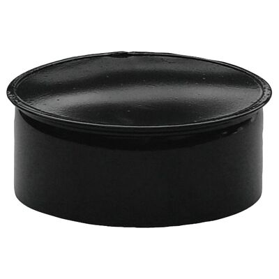 Black Vitrified Stove Pipe Cover 100 mm.