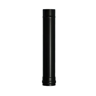 Wolfpack Black Vitrified Steel Pellet Stove Tube "80 mm.  Length 50 cm. Wood Stoves, Fireplace, High resistance,