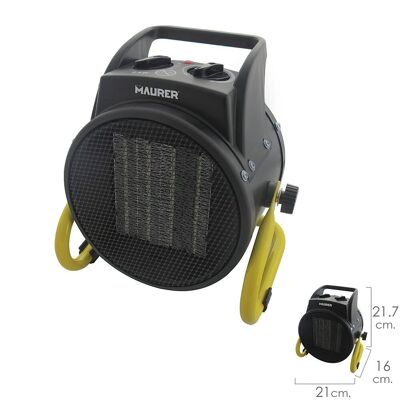 Ceramic Air Cannon Fan Heater 1000 / 2000 W.