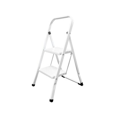 Domestic Steel Ladder 2 Steps, White Ladder