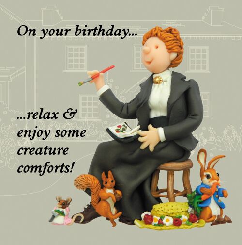 Beatrix Potter historical birthday card