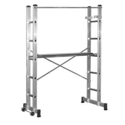 Mobile Aluminum Scaffold Maximum Height 3 Meters.  Double Ladder, Stepladder, Professional Ladder, Telescopic Ladder,