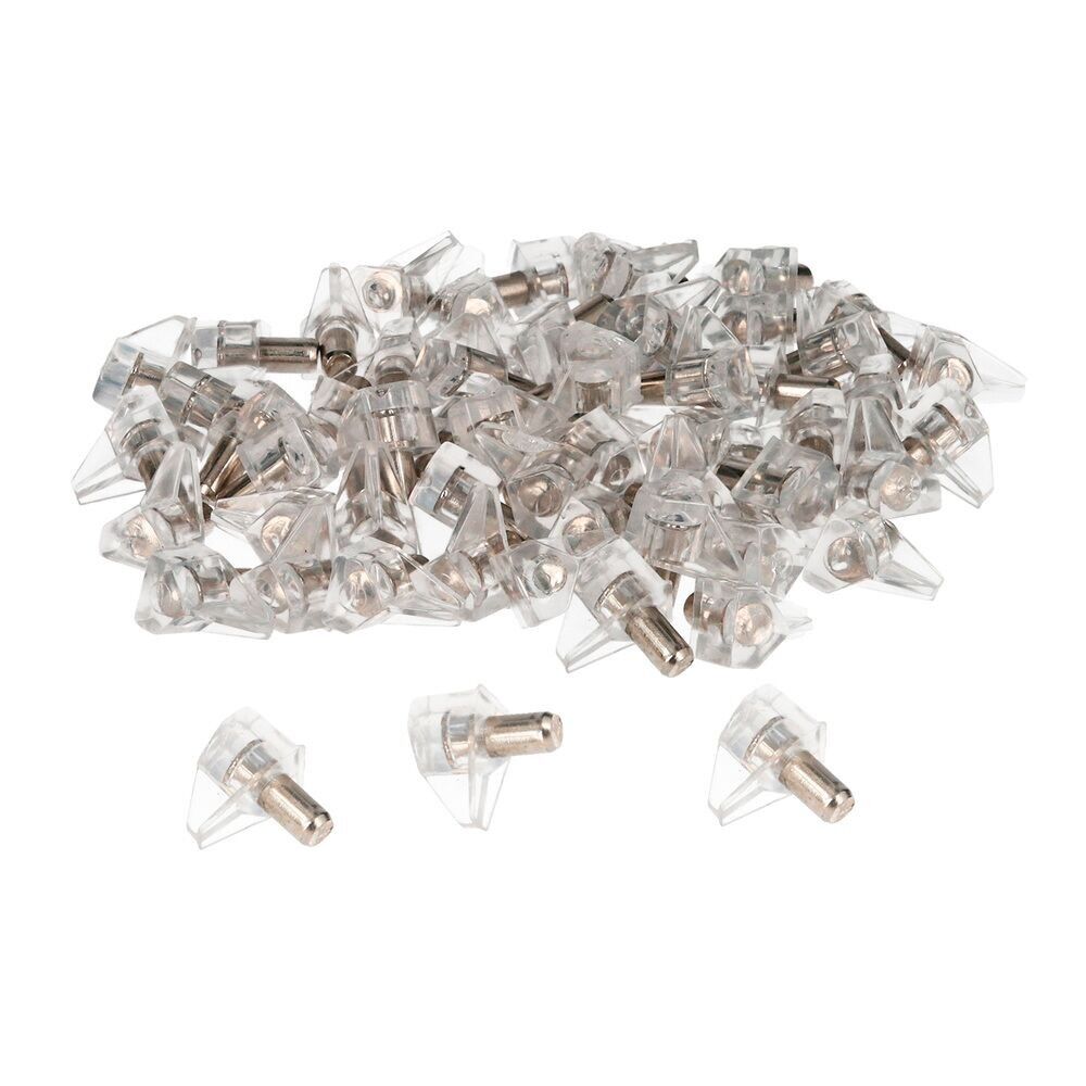 Soporte de Plastico Con Anclaje Metalico 5 " mm. Para Estanterias / Estantes (Caja 100 Unidades)