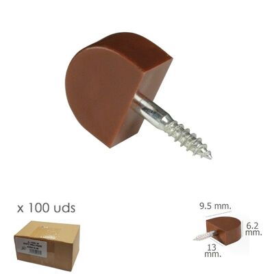 Small Brown Screw Shelf Support (Box of 100 units)