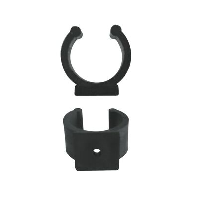 Schwarzer Clip für verstellbare Möbelbeine