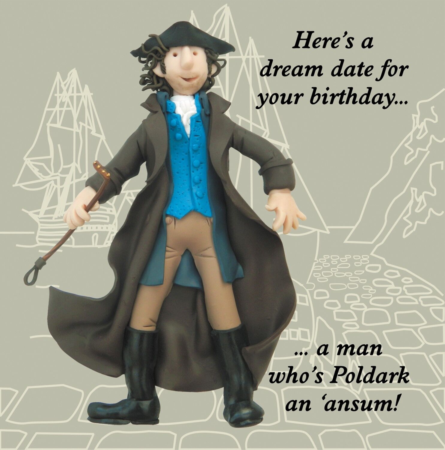 Biglietto di compleanno storico Poldark