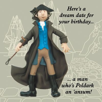 Poldark historical birthday card