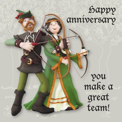 Robin and Marian Anniversary card