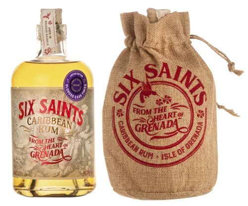 Six Saints Rum -  Oloroso Cask Finish -Gift Bag 41.7% 70cl.