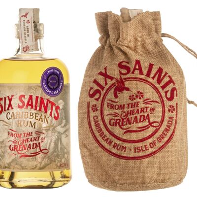 Ron Six Saints - Acabado en barrica oloroso - Bolsa de regalo 41.7% 70cl.