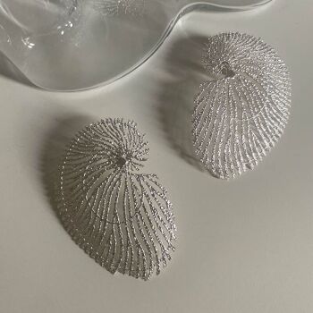 Boucles d'oreilles CONCH en argent 2