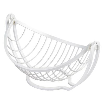 WHITE ALUMINUM FRUIT BOWL CUL82042