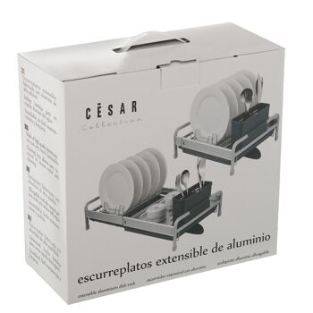 Égouttoir à vaisselle extensible en aluminium CUL82041 5