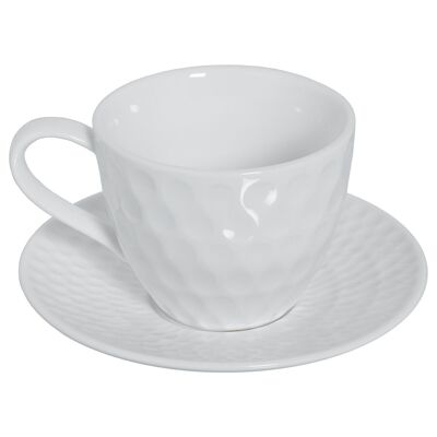 SET 6 TAZAS TÉ C/PLATO PORCELANA C/CAJA REGALO CUL80555