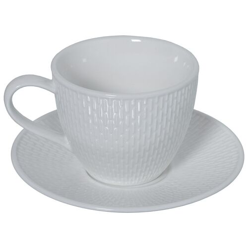 SET 6 TAZAS TÉ C/PLATO PORCELANA C/CAJA REGALO CUL80553