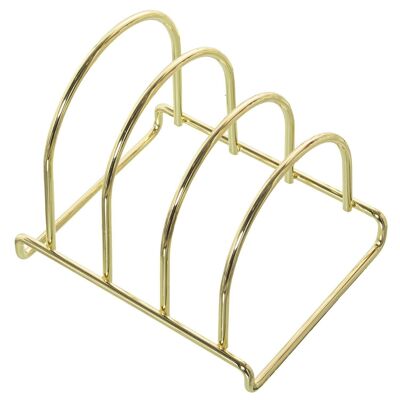 GOLDEN METAL TRAY HOLDER 3DEPARTMENTS CUL80020