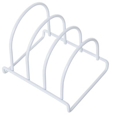 WHITE METAL TRAY HOLDER 3DEPARTMENTS CUL80018