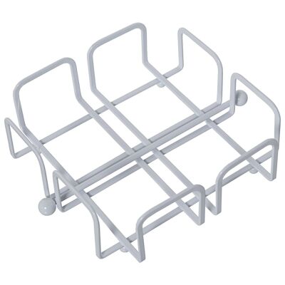 WHITE METAL NAPKIN HOLDER CUL80011