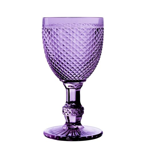 COPA CRISTAL VIOLETA 270ML DECO. DIAMANTE CUL15163