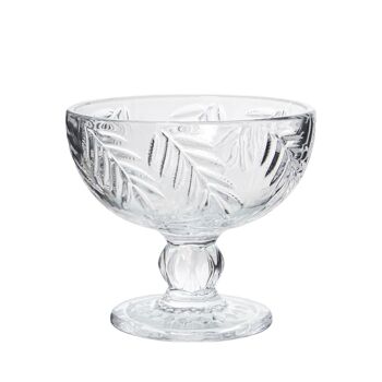 COUPE À GLACE EN CRISTAL TRANSPARENT DÉCO. FICHES CUL15056 1