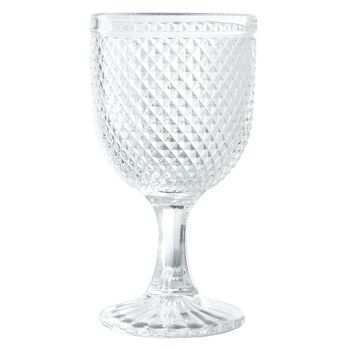 TASSE CRISTAL TRANSPARENT 300ML DÉCO. DIAMANT CUL14958