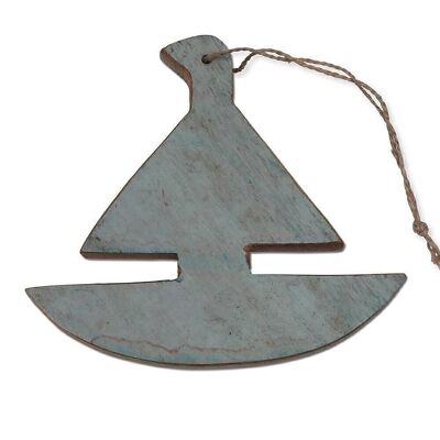 Wooden sign sailboat - trailer