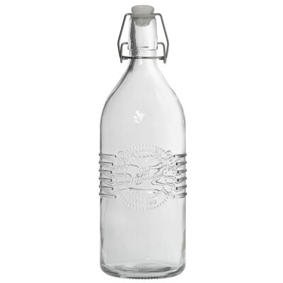 BOUTEILLE EN VERRE 1L AVEC BOUCHON HERMÉTIQUE CUL10084