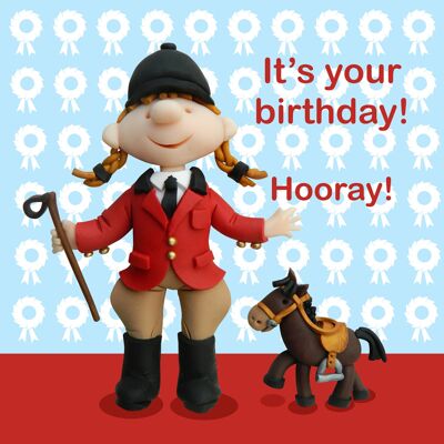 Birthday - horse - child's birthday card