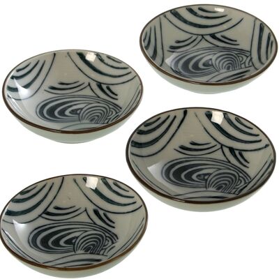 SET 4 CERAMIC BOWLS WITH BOX 18X18X3CM CUL9606