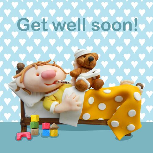 Get well soon - child's card