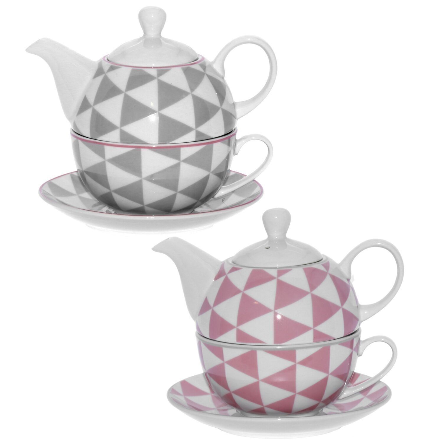 SET 2 TETERA+TAZA+PLATO PORCELANA, TETERA:420ML TAZA:250ML CUL9093