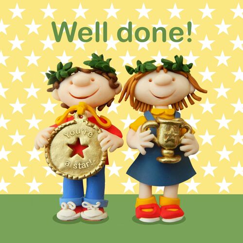 Well done! - child's card