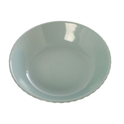 PLATO HONDO CERAMICA VERDE CUL7324