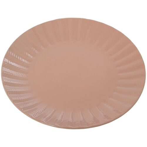 PLATO LLANO CERAMICA ROSA CUL7320