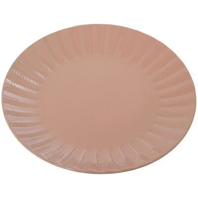 ASSIETTE SIMPLE CÉRAMIQUE ROSE CUL7320