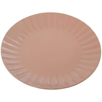 ASSIETTE SIMPLE CÉRAMIQUE ROSE CUL7320 1