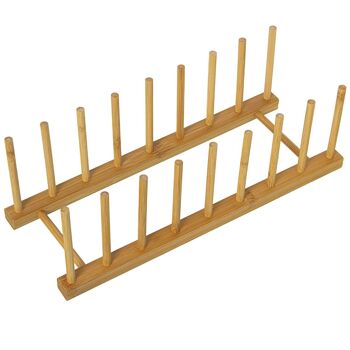 SUPPORT POUR 8 ASSIETTES EN BOIS CUL5123 1