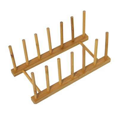 SUPPORT POUR 6 ASSIETTES EN BOIS CUL5122