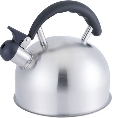 2.5L STEEL KETTLE WITH WHISTLER SUITABLE FOR GAS, VITRO, INDUCC.,ELEC CUL518