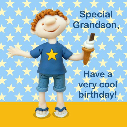 Special grandson - child's birthday card