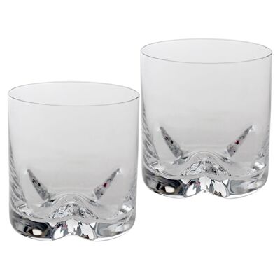 LOT DE 6 BOHÈME SOUS VERRE VERRE DANS BOÎTE CADEAU CUL14617